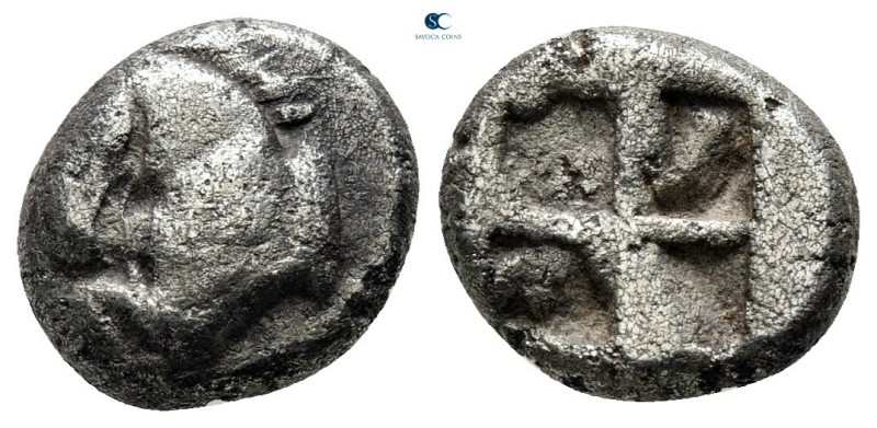 Thrace. Maroneia circa 500 BC. 
Tetrobol AR

10 mm., 2,24 g.



very fine