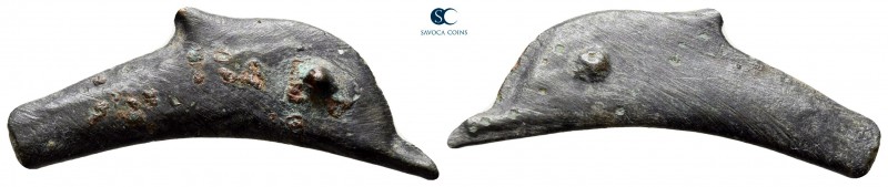 Scythia. Olbia circa 525-350 BC. 
Cast dolphin Æ

28 mm., 1,95 g.



very...