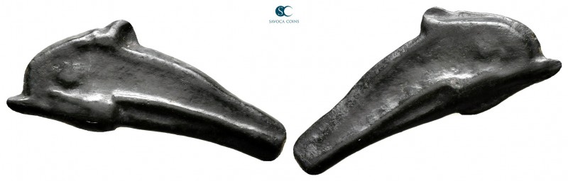 Scythia. Olbia circa 437-410 BC. 
Cast dolphin Æ

26 mm., 2,14 g.



very...