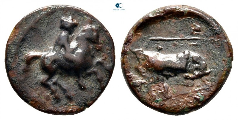 Thessaly. Krannon circa 350-300 BC. 
Bronze Æ

15 mm., 2,18 g.



nearly ...