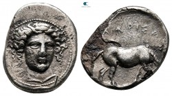 Thessaly. Larissa circa 400-370 BC. Fourrée Drachm