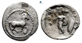 Thessaly. Pharkadon circa 425-375 BC. Obol AR