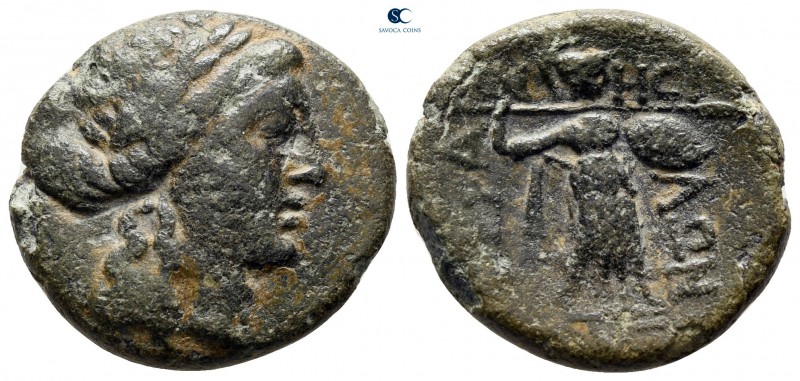 Thessaly. Thessalian League circa 125-50 BC. 
Bronze Æ

20 mm., 5,18 g.


...