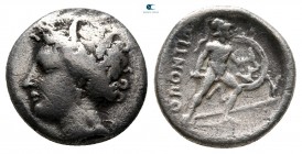 Lokris. Locri Opuntii circa 380-338 BC. Triobol-Hemidrachm AR