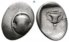 Boeotia. Thebes circa 393-338 BC. Hemidrachm AR