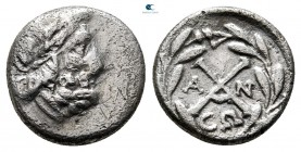 Achaia. Achain League. Antigoneia (Mantineia) 188-180 BC. Triobol-Hemidrachm AR