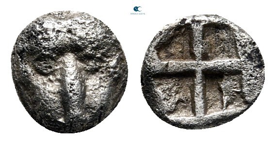 Cimmerian Bosporos. Pantikapaion circa 470-460 BC. 
Hemiobol AR

6 mm., 0,40 ...