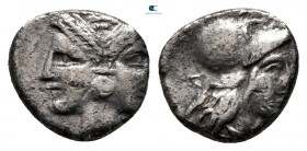 Mysia. Lampsakos circa 400-300 BC. Diobol AR
