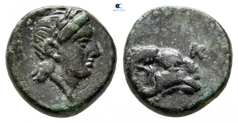 Troas. Kebren circa 387-310 BC. 
Bronze Æ

10 mm., 1,09 g.



very fine