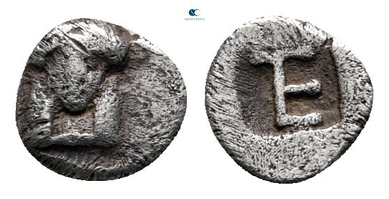 Ionia. Kolophon circa 500-410 BC. 
Tetartemorion AR

0,5 mm., 0,23 g.



...