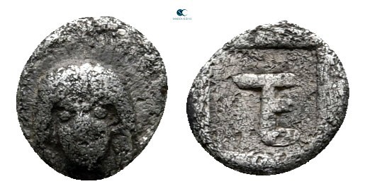 Ionia. Kolophon circa 500-410 BC. 
Tetartemorion AR

5 mm., 0,26 g.



ne...