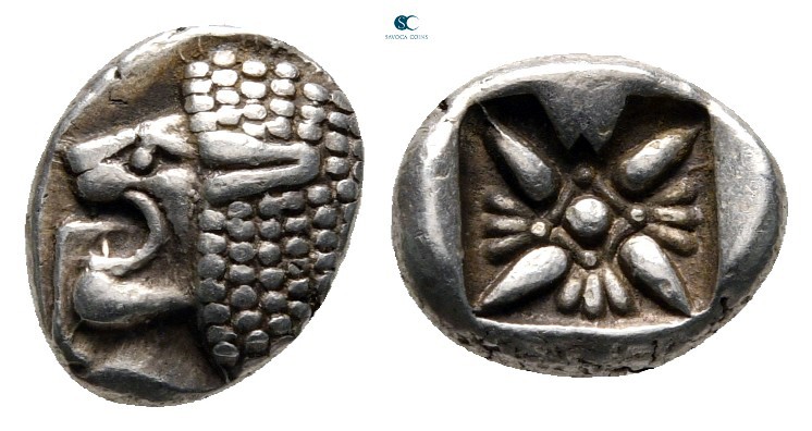 Ionia. Miletos circa 550-500 BC. 
Diobol AR

10 mm., 1,09 g.



very fine