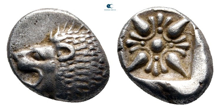 Ionia. Miletos circa 525-475 BC. 
Diobol AR

9 mm., 1,09 g.



very fine