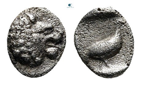 Caria. Mylasa circa 420-390 BC. 
Tetartemorion AR

5 mm., 0,20 g.



very...