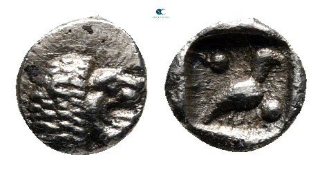 Caria. Mylasa circa 420-390 BC. 
Tetartemorion AR

5 mm., 0,20 g.



very...