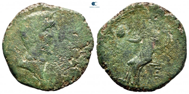 Hispania. Irippo 27 BC-AD 14. Augustus (?)
Semis Æ

25 mm., 7,22 g.



ne...