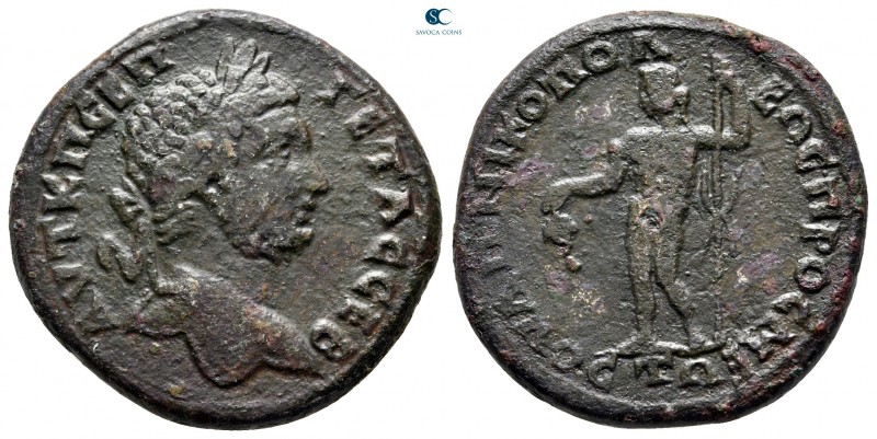 Moesia Inferior. Nikopolis ad Mestos. Geta AD 198-211. 
Bronze Æ

30 mm., 14,...
