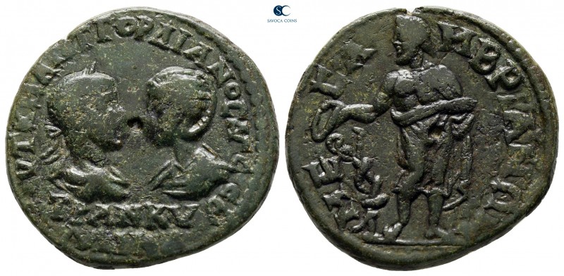 Thrace. Mesembria. Gordian and Tranquillina AD 238-244. 
Bronze Æ

25 mm., 8,...