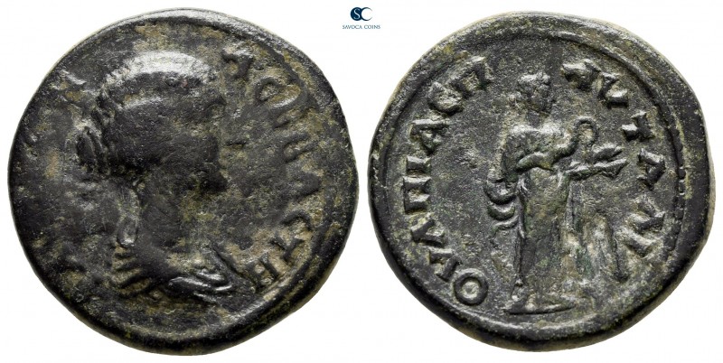 Thrace. Pautalia. Faustina II AD 147-175. 
Bronze Æ

22 mm., 6,66 g.



n...