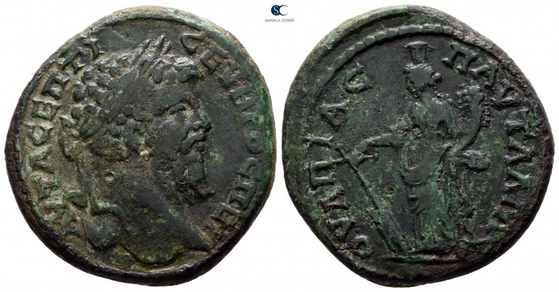 Thrace. Pautalia. Septimius Severus AD 193-211. 
Bronze Æ

29 mm., 14,65 g.
...