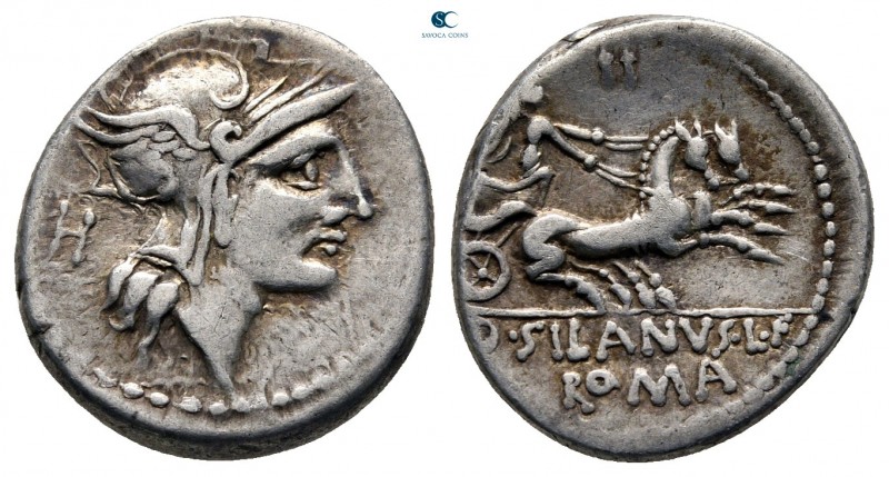 D. Silanus L. F. 91 BC. Rome
Denarius AR

18 mm., 4,05 g.



nearly very ...