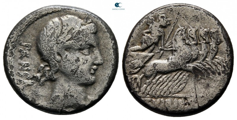 C. Vibius C.f. Pansa. 90 BC. Rome
Denarius AR

17 mm., 3,20 g.



very fi...