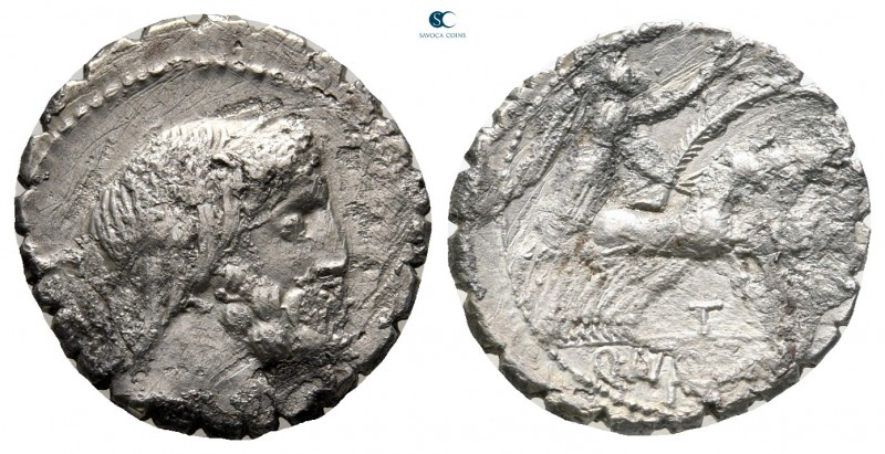 Q. Antonius Balbus 83-82 BC. Rome
Serrate Denarius AR

18 mm., 3,93 g.


...