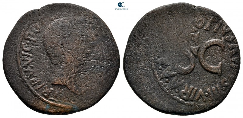 Augustus 27 BC-AD 14. C. Plotius Rufus, moneyer. Rome
As Æ

27 mm., 10,36 g....