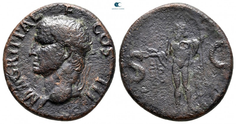 Agrippa 12 BC. Rome
As Æ

29 mm., 12,17 g.



nearly very fine