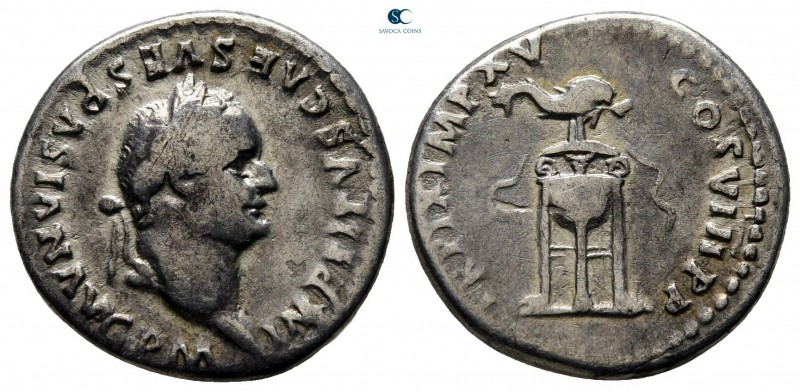 Titus, as Caesar AD 76-78. Rome
Denarius AR

18 mm., 3,11 g.



very fine