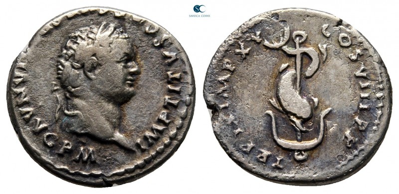 Titus AD 79-81. Rome
Denarius AR

18 mm., 2,95 g.



very fine