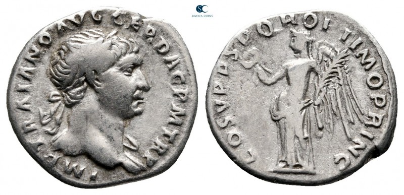 Trajan AD 98-117. Rome
Denarius AR

17 mm., 3,51 g.



very fine
