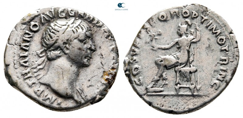 Trajan AD 98-117. Rome
Denarius AR

19 mm., 3,17 g.



nearly very fine