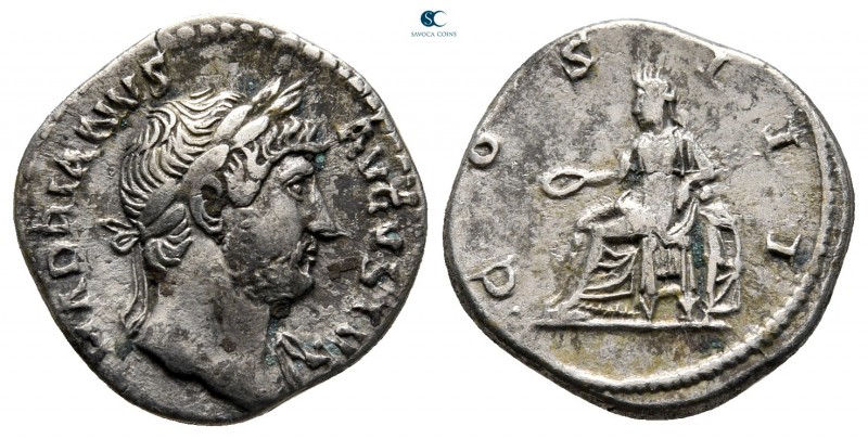 Hadrian AD 117-138. Rome
Denarius AR

18 mm., 3,20 g.



very fine