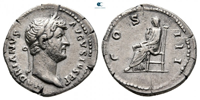 Hadrian AD 117-138. Rome
Denarius AR

18 mm., 3,11 g.



very fine