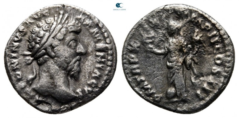 Marcus Aurelius AD 161-180. Rome
Denarius AR

17 mm., 2,45 g.



very fin...