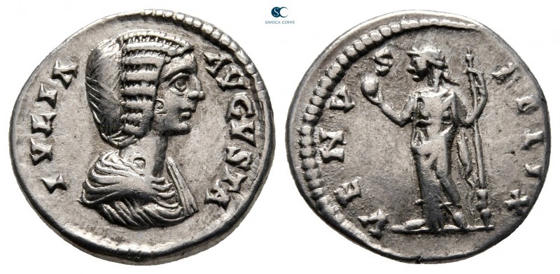 Julia Domna, wife of Septimius Severus AD 193-217. Rome
Denarius AR

18 mm., ...