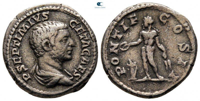 Geta as Caesar AD 197-209. Rome
Denarius AR

18 mm., 3,49 g.



very fine