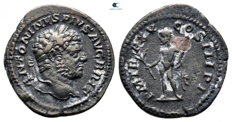 Caracalla AD 198-217. Rome
Fourreé Denarius Æ

20 mm., 2,78 g.



nearly ...