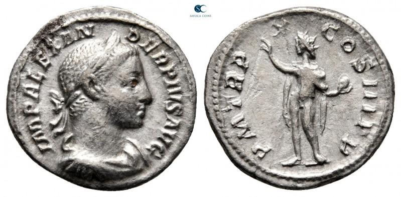 Severus Alexander AD 222-235. Rome
Denarius AR

17 mm., 2,63 g.



very f...