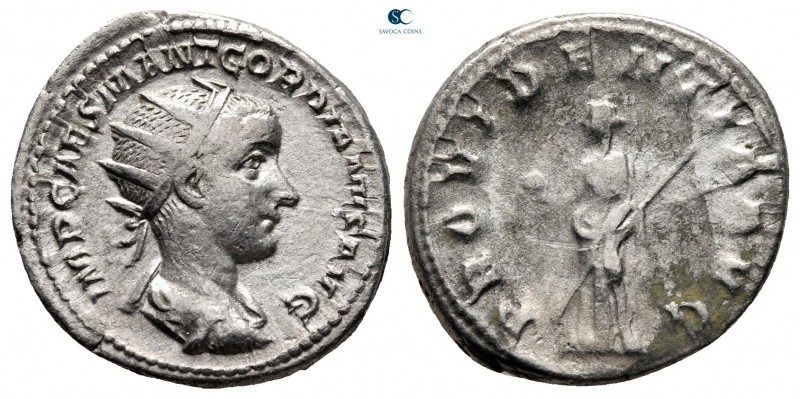 Gordian III AD 238-244. Rome
Antoninianus AR

20 mm., 4,83 g.



very fin...