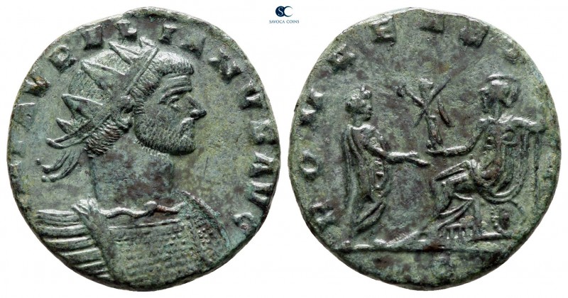 Aurelian AD 270-275. Mediolanum
Antoninianus Æ

20 mm., 3,68 g.



very f...