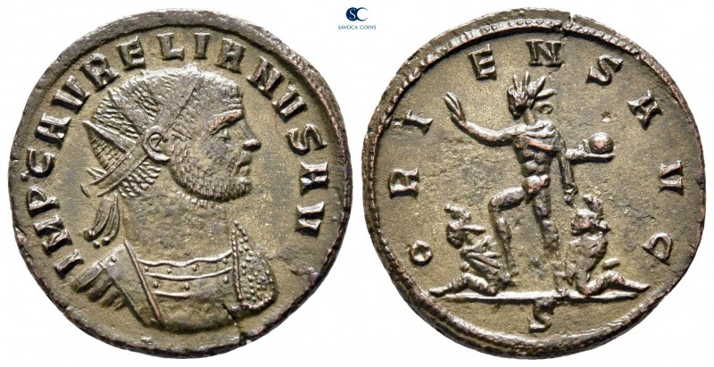 Aurelian AD 270-275. Serdica
Antoninianus Æ silvered

21 mm., 3,41 g.



...