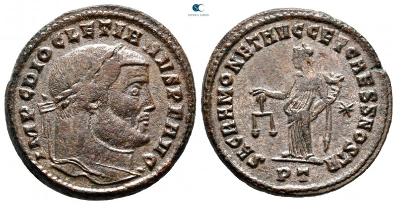 Diocletian AD 284-305. Ticinum
Follis Æ

26 mm., 9,34 g.



very fine