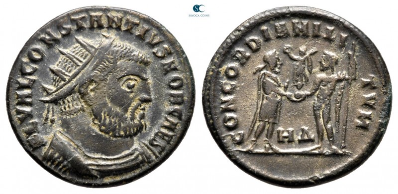 Constantius I Chlorus AD 305-306. Heraclea
Radiatus Æ

20 mm., 3,15 g.


...