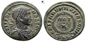 Crispus, as Caesar AD 316-326. Aquileia. Follis Æ