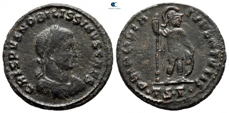 Crispus, as Caesar AD 316-326. Thessaloniki
Follis Æ

20 mm., 3,12 g.



...
