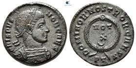 Crispus, as Caesar AD 316-326. Ticinum. Follis Æ