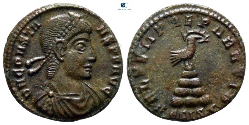 Constans AD 337-350. Siscia
Follis Æ

18 mm., 2,23 g.



very fine