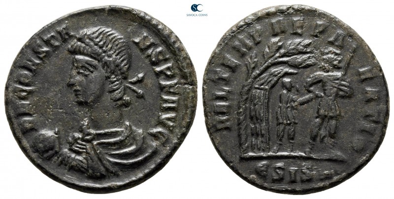 Constans AD 337-350. Siscia
Follis Æ

21 mm., 3,65 g.



very fine